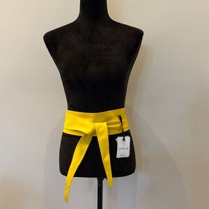 NWT. Italian Made Leather Wrap Tie Belt